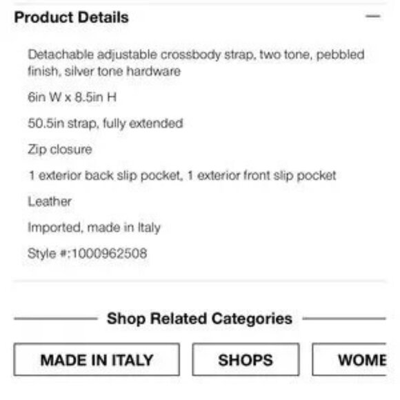 DIVINA FIRENZE Made In Italy Leather Mobile Phone Holder Crossbody Bag - NWT - Picture 4 of 8